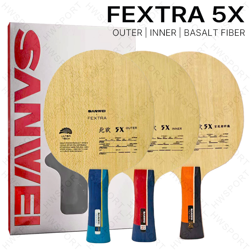 Stiga Carbon Blade - SANWEI FEXTRA 5X hoja de tenis