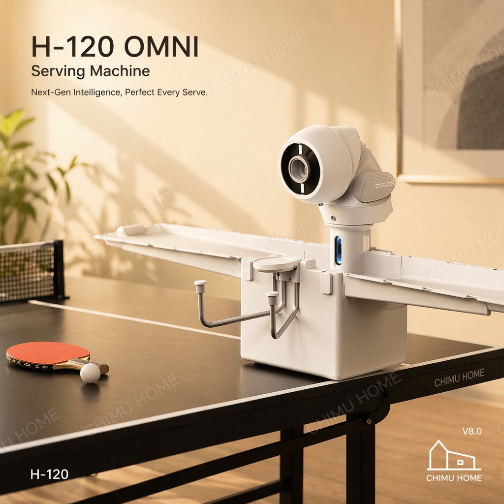 Table Tennis Machine - 【CHIMU HOME】Máquina de lanzamiento de pelotas