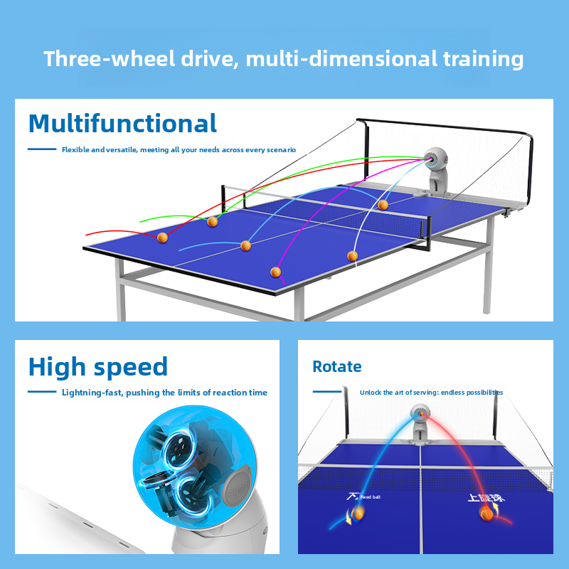 Máquina de servicio de tenis d - Table Tennis Machine reseña y precio
