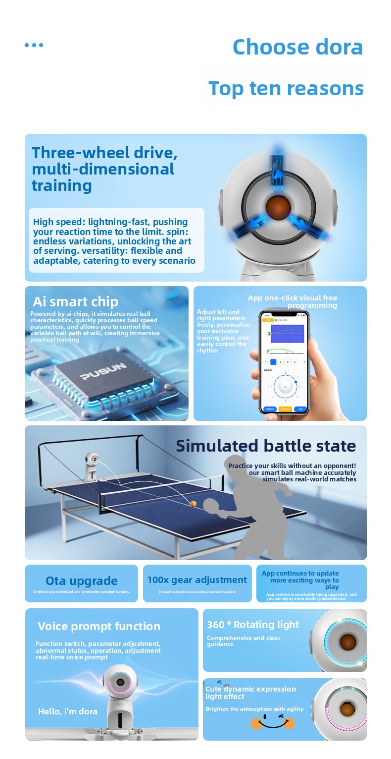 Máquina de servicio de tenis d - Table Tennis Machine reseña y precio