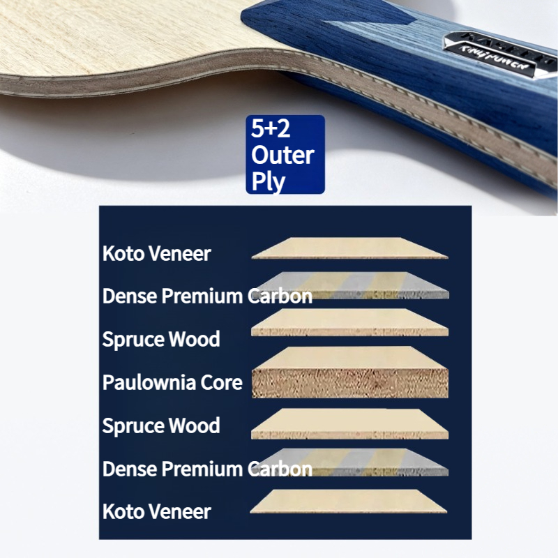 KASEED S211 King Power, Pala d - Stiga Carbon Blade reseña y precio